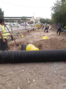  پیشرفت ۷۰درصدی پروژه عمرانی ساماندهی فاضلاب و جمع‌آوری آبهای سطحی در میدان بهمن