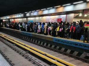 جابه‌جایی رایگان بیش از ۷ هزار نفر با مترو در خط سه