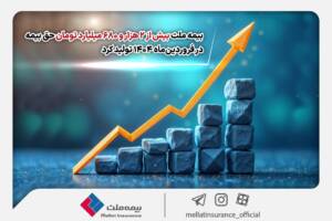 رکوردشکنی بیمه ملت: تولید ۲۶۸۰ میلیارد تومان حق بیمه در فروردین